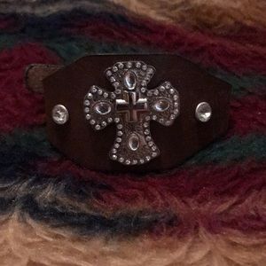 Bracelet western bracelet with a cross